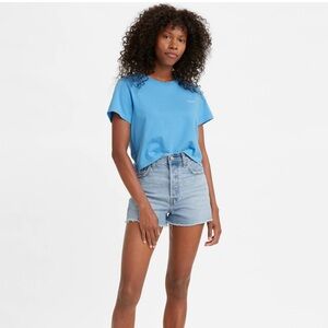 PRICED TO SELL Levi’s Ribcage Denim Shorts Jean Cutoff Free People Bottoms